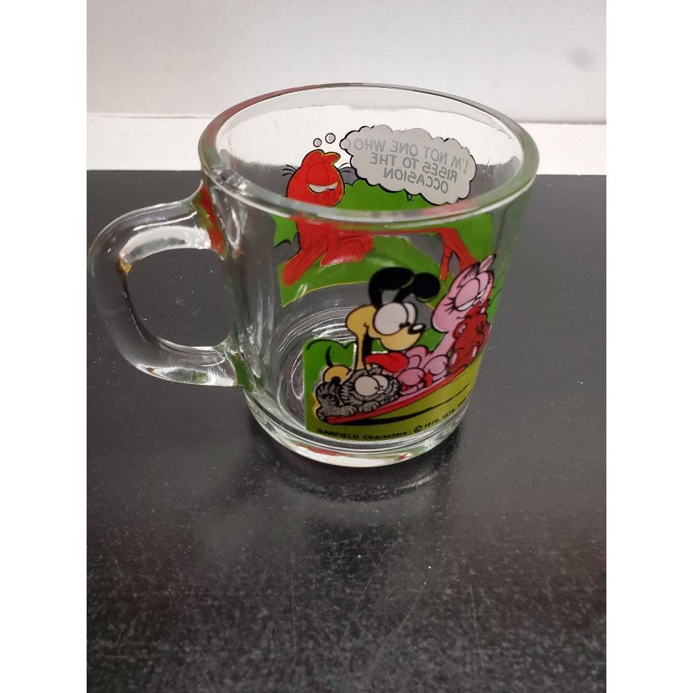 1980 McDonald's Garfield the Cat and‎ Odie The Dog Glass Mug